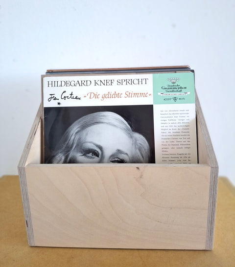 Schallplattenbox für Schellack und Vinyl 10 inch (25 cm) klein