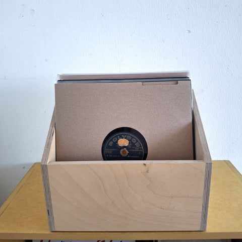 Schallplattenbox für Schellack und Vinyl 10 inch (25 cm) klein