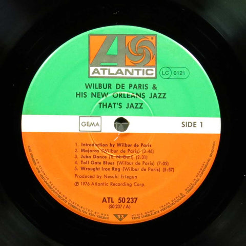 Wilbur De Paris & His New Orleans Jazz