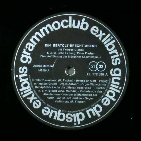 Ein Bertolt Brecht Abend mit Therese Giehse