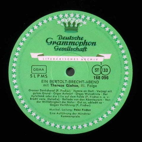 Ein Bertolt Brecht Abend mit Therese Giehse 3. Folge