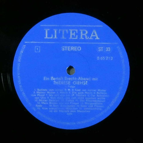 Ein Bertolt Brecht Abend 1. Folge