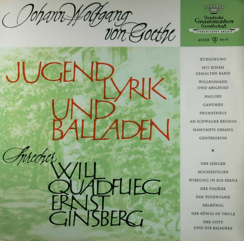 Jugendlyrik und Balladen