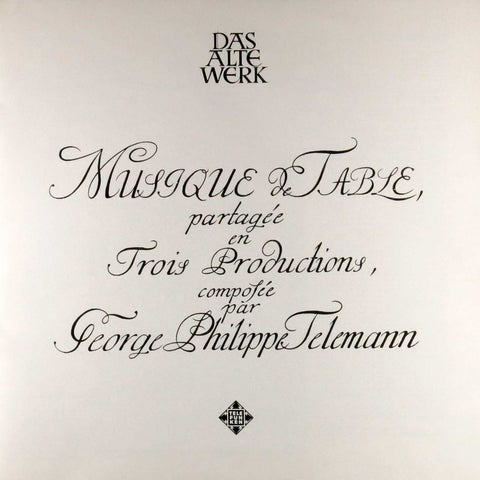 Telemann - Tafelmusik