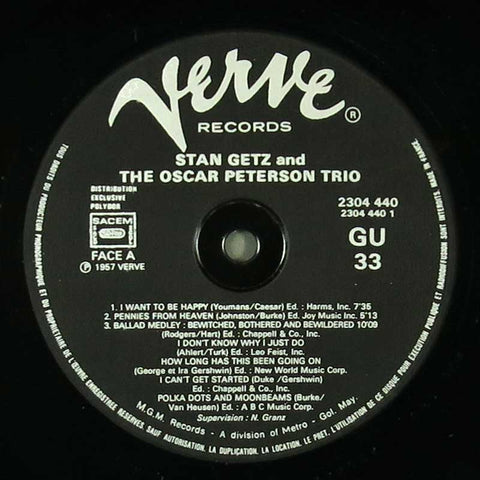 Stan Getz And The Oscar Peterson Trio