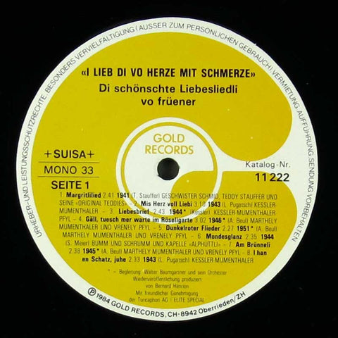 I lieb di vo Herze mit Schmerze