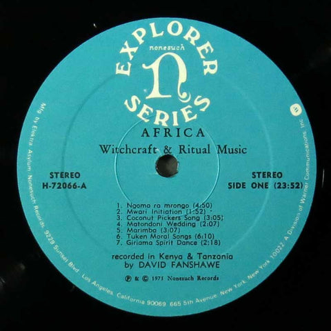 Africa Witchcraft & Ritual Music