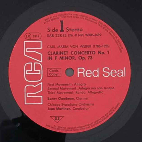 Weber - Clarinet Concertos