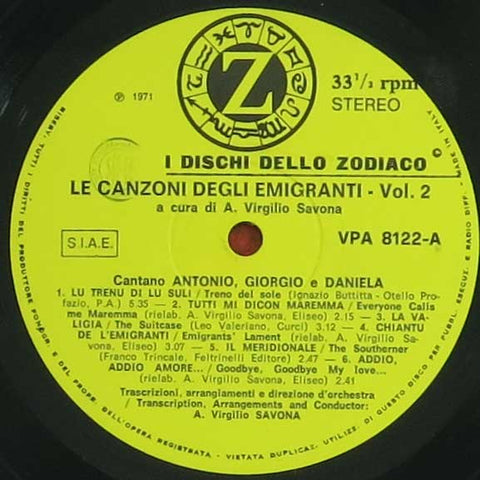 Le canzone degli emigranti 2