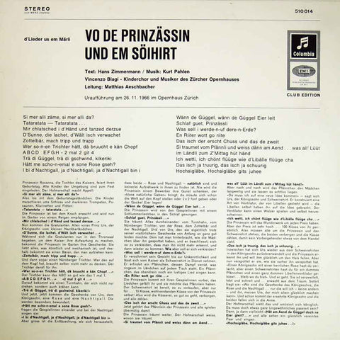 Vo de Prinzässin und em Söihirt