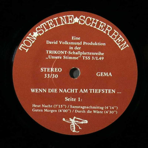 Wenn die Nacht am tiefsten...