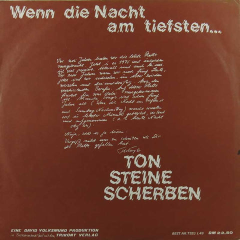 Wenn die Nacht am tiefsten...