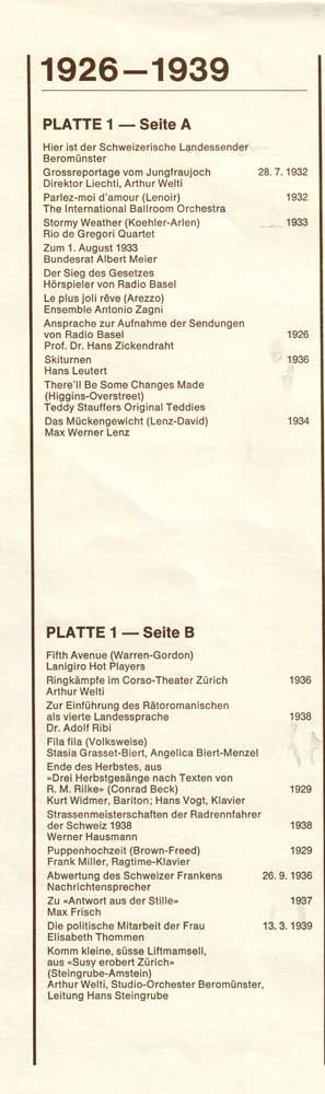 Zeitzeichen - 50 Jahre Radio in der deutschen Schweiz