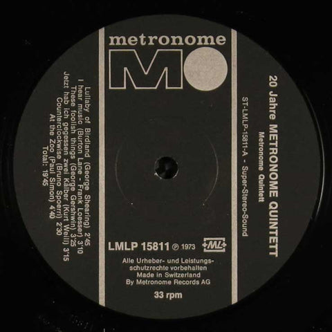 20 Jahre Metronome Quintett