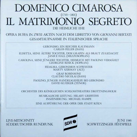 Cimarosa - Il matrimonio secreto