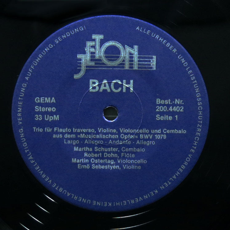 Bach "Direct-To-Disc"