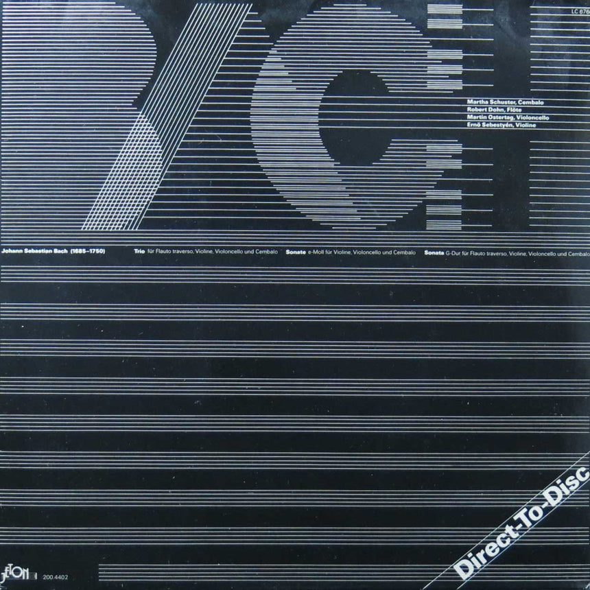 Bach "Direct-To-Disc"