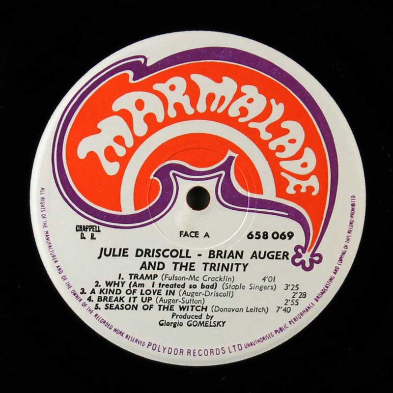 Julie Driscoll Brian Auger Ad The Trinity