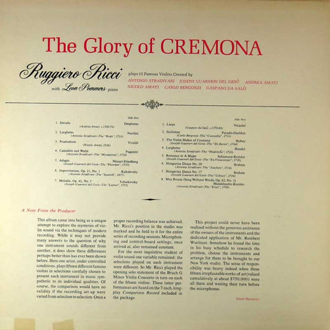 The Glory Of Cremona