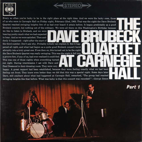 The Dave Brubeck Quartet At Carnegie Hall Part 1