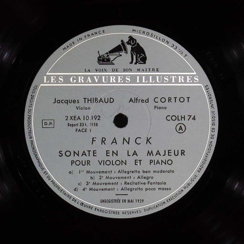 Franck - Sonate en la majeur / Fauré - Sonate No 1 en la majeur