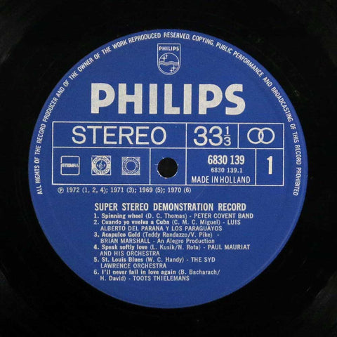 Super Stereo Demonstration Record