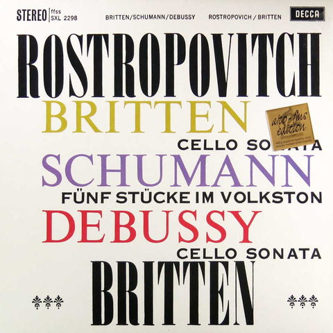 Britten - Schumann - Debussy
