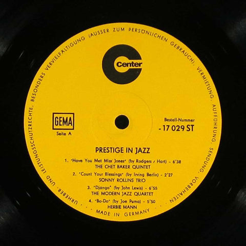 Prestige in Jazz