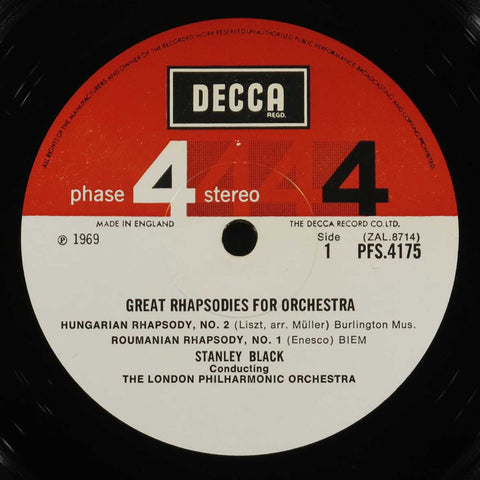 Great Rhapsodies For Orchestra