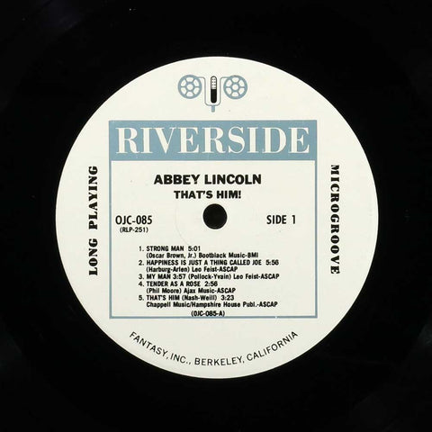 That's Him – Abbey Lincoln With The Riverside Jazz Stars