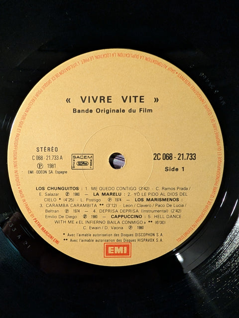 Verschiedene –  Bande Originale Du Film "Vivre Vite"