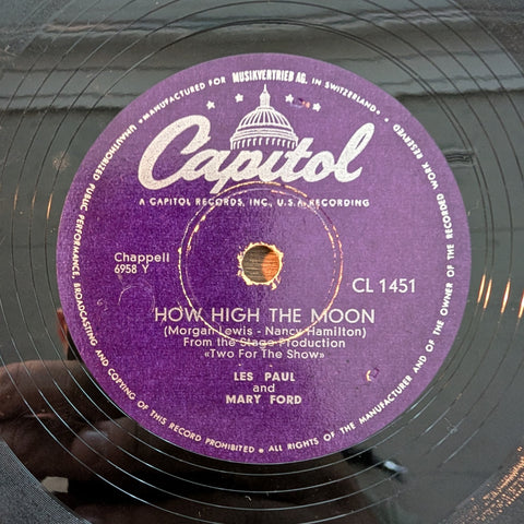 Les Paul and Mary Ford – How High The Moon / Walkin' And Whistlin' Blues