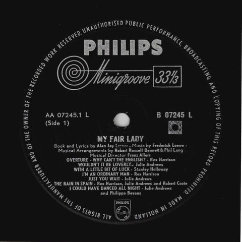 Rex Harrison, Julie Andrews, Lerner & Loewe – My Fair Lady