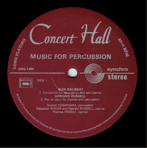 Sumire Yoshihara – Music For Percussion