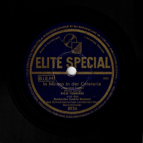 Vico Torriani und Orchester Cédric Dumont – Bolero / In Milano in der Cafeteria