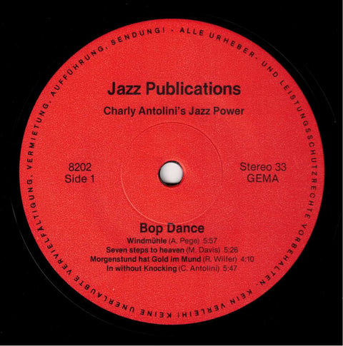 Charly Antolini's Jazz Power – Bop Dance