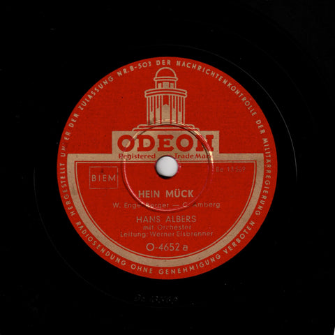 Hans Albers mit Orchester – Hein Mück / Zwischen Hamburg Und Haiti