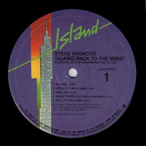 Steve Winwood – Talking Back To The Night