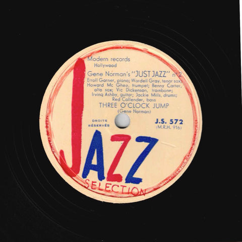 Gene Norman's "JUST JAZZ" n° 2 – Three O'Clock Jump / Four O'Clock Jump