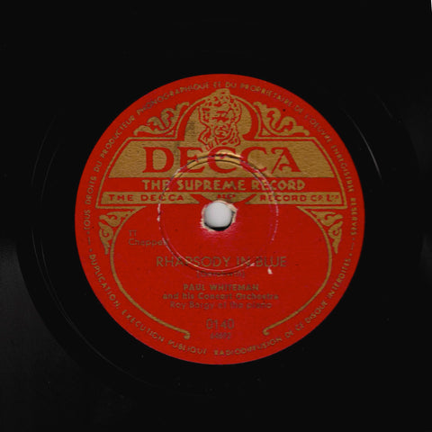 Paul Whiteman and his Concert Orchestra, Roy Bargy at the piano – Rhapsody In Blue