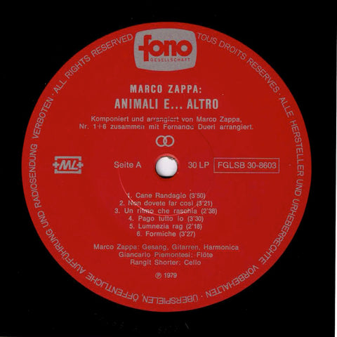 Marco Zappa – Animali E… Altro (unterschrieben und mit vielen Extras!)