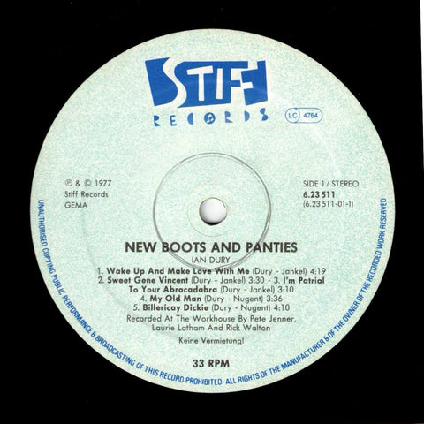 Ian Dury – New Boots And Panties!!