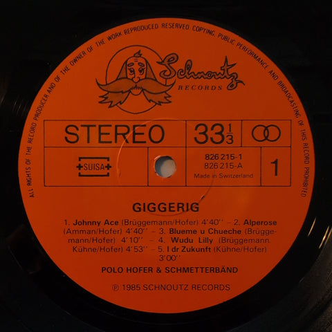 Polo Hofer & Die SchmetterBand – Giggerig