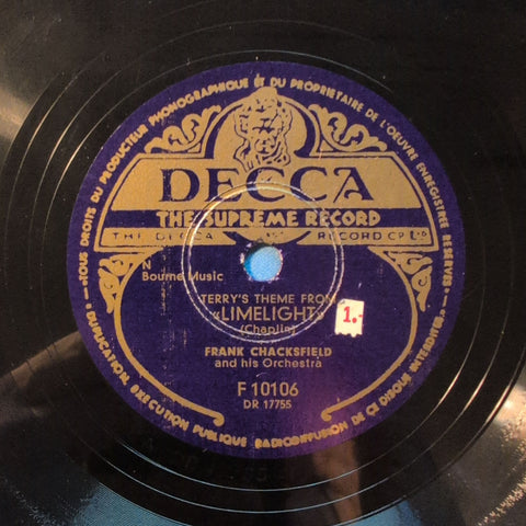 Frank Chacksfield And His Orchestra – Terry's Theme From 'Limelight'