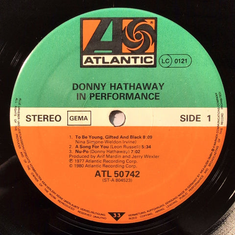 Donny Hathaway – In Performance (Live)