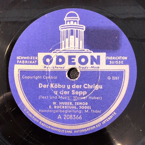 Der Köbi u der Chrigu u der Sepp / Maiteli muesch nit trurig si