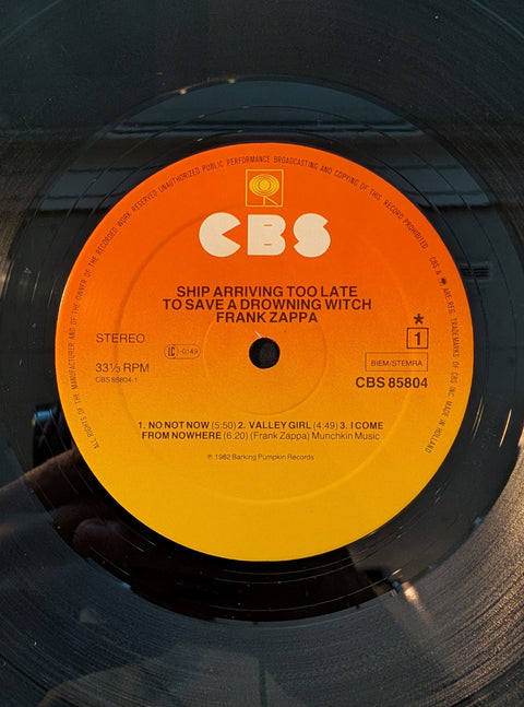 Frank Zappa – Ship Arriving Too Late To Save A Drowning Witch