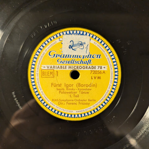 RIAS-Symphonie-Orchester Berlin, Dir.: Ferenc Fricsay – Fürst Igor (Borodin) Teil 1&2
