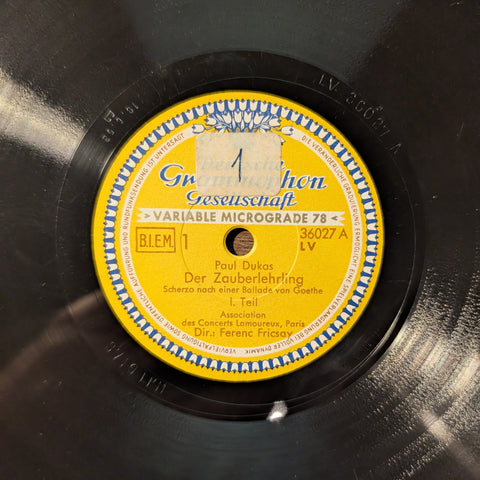 Association des Concerts Lamoureux, Paris, Dir.: Ferenc Fricsay – Der Zauberlehrling (Paul Dukas) Teil 1&2