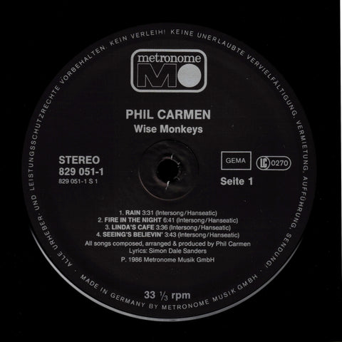 Phil Carmen – Wise Monkeys